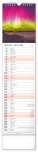 NOTIQUE Nástenný kalendár Krajina CZ/SK 2027, 12 x 48 cm - pgn-36839-l_12 - variant Pg PGN-36839-L