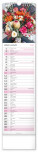 NOTIQUE Nástenný kalendár Květiny – Kvety CZ/SK 2027, 12 x 48 cm - pgn-36841-l_01 - variant Pg PGN-36841-L