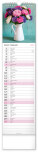 NOTIQUE Nástenný kalendár Květiny – Kvety CZ/SK 2027, 12 x 48 cm - pgn-36841-l_02 - variant Pg PGN-36841-L