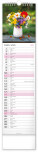 NOTIQUE Nástenný kalendár Květiny – Kvety CZ/SK 2027, 12 x 48 cm - pgn-36841-l_04 - variant Pg PGN-36841-L