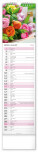 NOTIQUE Nástenný kalendár Květiny – Kvety CZ/SK 2027, 12 x 48 cm - pgn-36841-l_08 - variant Pg PGN-36841-L
