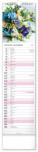 NOTIQUE Nástenný kalendár Květiny – Kvety CZ/SK 2027, 12 x 48 cm - pgn-36841-l_11 - variant Pg PGN-36841-L