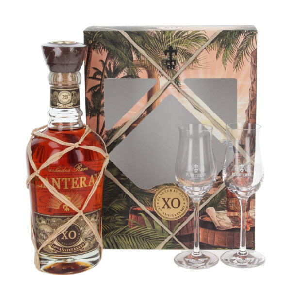 Rum – Planteray XO 20th Anniversary, GLASS SET, 40 %