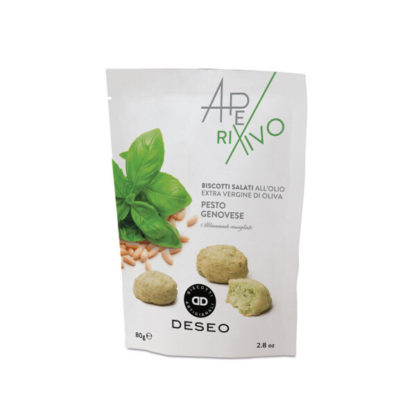 Slané sušienky s bazalkovým pestom 80 g