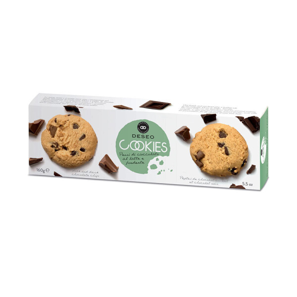 Maslové cookies s kúskami tmavej a mliečnej čokolády 160 g