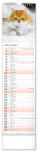 NOTIQUE Nástenný kalendár Mačky CZ/SK 2027, 12 x 48 cm - pgn-36844-l_01 - variant Pg PGN-36844-L