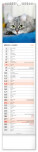 NOTIQUE Nástenný kalendár Mačky CZ/SK 2027, 12 x 48 cm - pgn-36844-l_03 - variant Pg PGN-36844-L