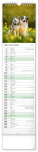 NOTIQUE Nástenný kalendár Psy CZ/SK 2027, 12 x 48 cm - pgn-36845-l_09 - variant Pg PGN-36845-L