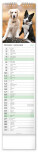 NOTIQUE Nástenný kalendár Psy CZ/SK 2027, 12 x 48 cm - pgn-36845-l_12 - variant Pg PGN-36845-L