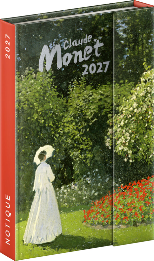 NOTIQUE Magnetický týždenný diár Claude Monet 2027, 11 x 16 cm