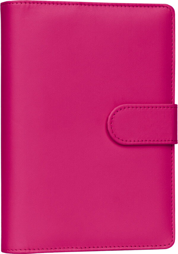 NOTIQUE Refill – Týždenný diár s krúžkovou väzbou 2027, fuchsiová, 12,5 x 19 cm