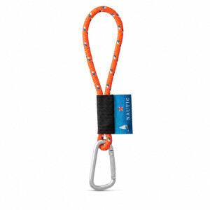 Vytlačená vzorka Lanyard NAUTIC Short (Ø 7 mm) — fluorescenčná oranžová