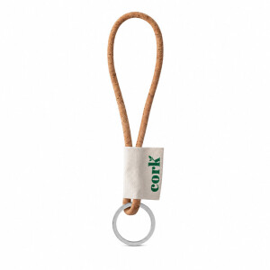 Vytlačená vzorka Lanyard CORK Short (Ø 5 mm) — prírodná