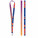 Vytlačená vzorka Lanyard SUBLIMATION Long II (20 mm) z polyesteru — biela