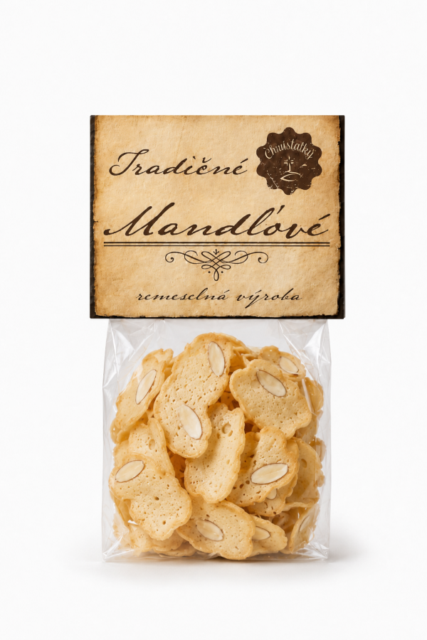 Chrústalky tradičné mandľové, 50 g