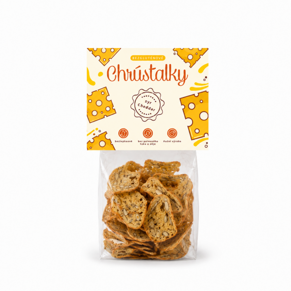 Chrústalky bezlepkové syr cheddar, 50 g