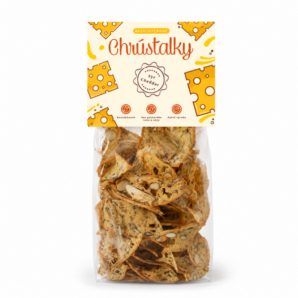 Chrústalky bezlepkové syr cheddar, 70 g