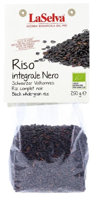 Čierna celozrnná ryža Organic 250 g — rôzne farby