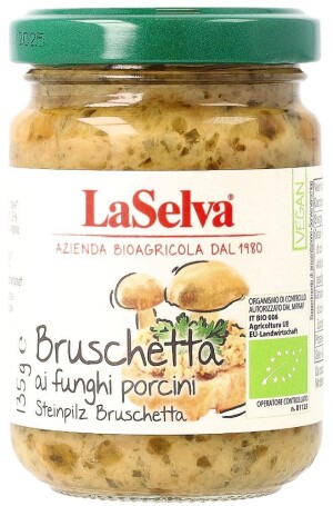 Hubová bruschetta Organic 135 g — rôzne farby