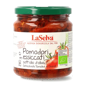 Sušené paradajky v olivovom oleji 280 g — rôzne farby