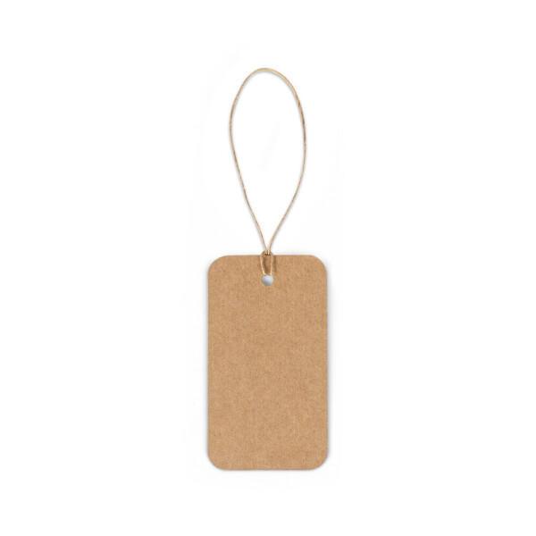 LABEL RECTANGULAR. Obdĺžniková etiketa vyrobená zo 100 % recyklovaného papiera (700 g/m²)