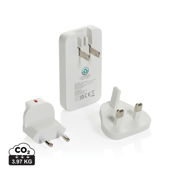 Plochá GAN nabíjačka Fluxo RCS 65W s univerzálnymi konektormi