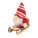 FROSTY SLEIGH Škriatok na drevených saniach - cx1588-05-print - variant 