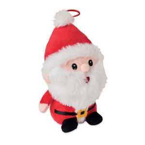 GLEEFUL Plyšová figúrka Santa — červená