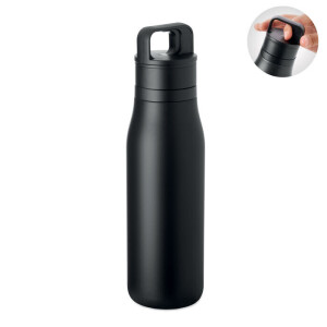 EMPIRE Dvojstenná fľaša 500 ml — čierna