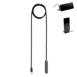 NIFTY Kábel 60W USB-C so stojanom — čierna
