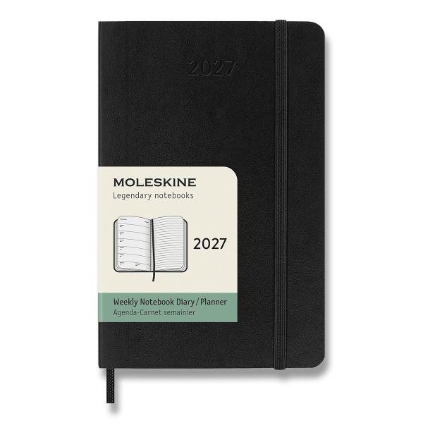 Diár Moleskine 2027 - mäkké dosky, S, týždenný