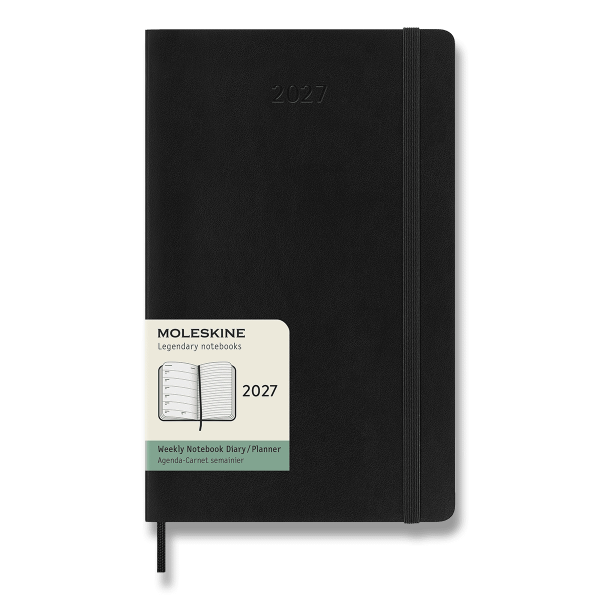 Diár Moleskine 2027 - mäkké dosky, L, týždenný, viac farieb