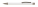 CAGERI SOFT ECONOMY_SHINE guľôčkové pero kov — biela 136x10 mm