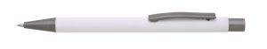 CAGERI SOFT_ECONOMY RE guľôčkové pero kov — biela 136x10 mm