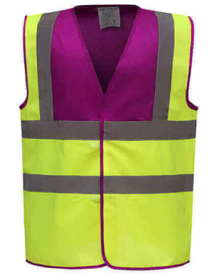 YK100 High Visibility 2 Bands & Braces Waistcoat - Reklamnepredmety