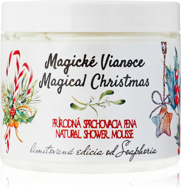Magické Vianoce - ošetrujúca sprchovacia pena s čarovným zdobením