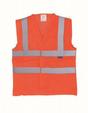 YK120 Hi-Vis Top Cool Recycled Open Mesh vesta - Reklamnepredmety