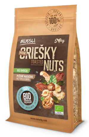Bio Muesli Pečené Oriešky 400 g — rôzne farby