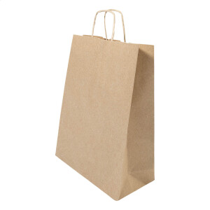 Papbag L papierová darčeková taška, veľká — prírodná