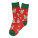 Julsokka vianočné ponožky, stromček — red, green
