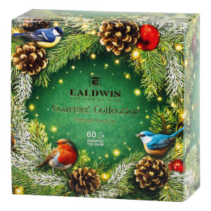 EALDWIN XMAS. Kolekcia 60 čajov – zelené čaje s príchuťou — zelená
