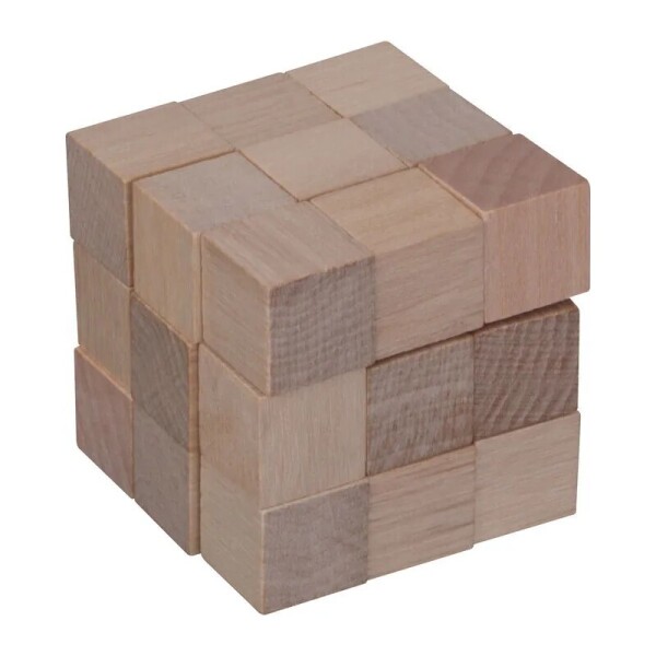 Drevený hadí hlavolam (Snake Cube)