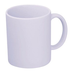 Matný keramický sublimačný hrnček, 330 ml — biela ø 1 x 12 cm
