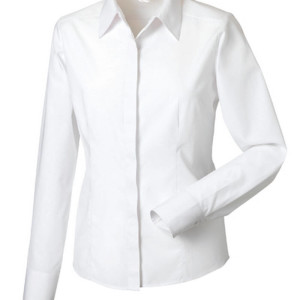 Z924F Ladies Long Sleeve Polycotton Fitted Poplin Shirt - Reklamnepredmety