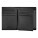 Card holder with flap and money pocket Emblematic Black - HLG630A_O-1 - variant Ps HLG630A