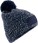 Pletená čiapka s brmbolcom "Ramble Patch" B 331 — modrá, melír onesize