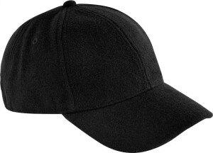 6 panelová šiltovka "Wool Blend" B 619 — čierna onesize