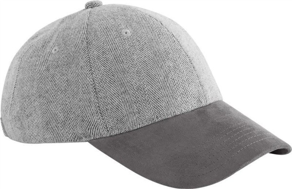 6 panelová šiltovka "Herringbone Suede" B 627