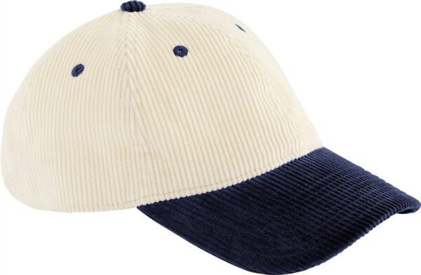 6 panelová šiltovka "Contrast Corduroy" B 690