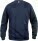 Unisex mikina Basic Roundneck — modrá námornícka tmavá XS